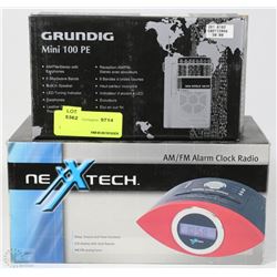 LOT WITH GRUNDIG MINI WORLD 100 RADIO AND