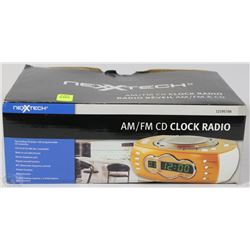 NEXTECH AM/FM CD CLOCK RADIO