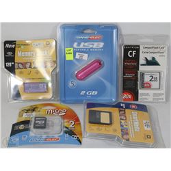 LOT OF 5 STORAGE DEVICES