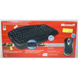NEW MICROSOFT WIRELESS OPTICAL DESKTOP 1000
