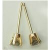 Image 2 : #2-14K YELLOW GOLD DIAMOND EARRINGS