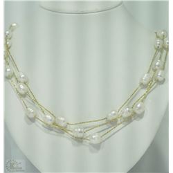 #4-NATURAL FRESHWATER PEARL NECKLACE