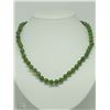 Image 1 : #15-STERLING SILVER JADE NEPHRITE NECKLACE