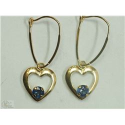 #16-10K YELLOW GOLD SAPPHIRE HEART-SHAPED
