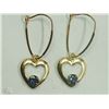 Image 1 : #16-10K YELLOW GOLD SAPPHIRE HEART-SHAPED