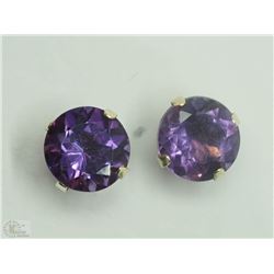 #23-10K YELLOW GOLD AMETHYST EARRINGS