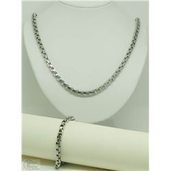 #32-STAINLESS STEEL VENETIAN STYLE BRACELET &