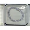 Image 2 : #36-STERLING SILVER TANZANITE BRACELET
