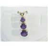 Image 1 : #45-14K YELLOW GOLD AMETHYST PENDANT