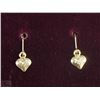 Image 1 : #48-10K YELLOW GOLD HEART-SHAPED EARRINGS