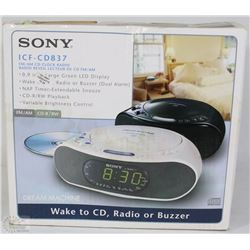 SONY FM/AM CD CLOCK RADIO