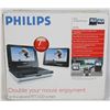 Image 1 : NEW PHILIPS PORTABLE DVD PLAYER PET708 (7")