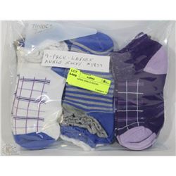 9PK LADIES ANKLE SOCKS