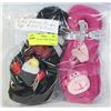 Image 1 : 2PK LADIES BALLERINA SLIPPERS W/ FACES