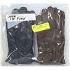 Image 1 : 2PK LADIES LEATHER GLOVES LARGE