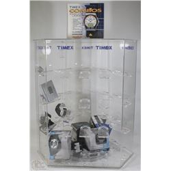 WATCH DISPLAY CASE WITH CONTENTS