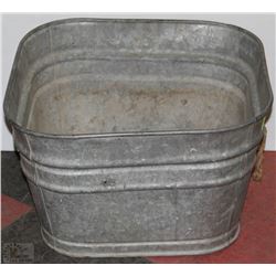 VINTAGE GSW GALVANIZED WASH TUB