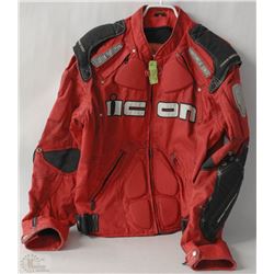 ICON TITANIUM MOTORCYCLE JACKET SIZE XL