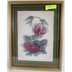 3D FLOWER PIC 14"X18"