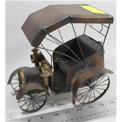 HANDMADE METAL VINTAGE CAR