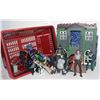 Image 1 : BASKET FULL OF ACTION FIGURES AND WAYNE MANOR