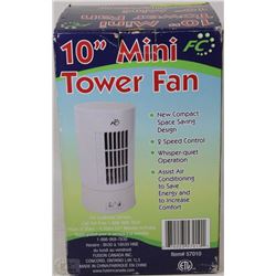 NEW 10" MINI TOWER FAN