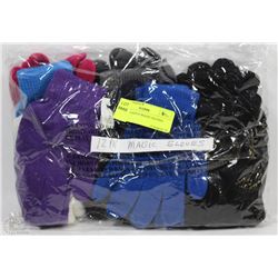 12 PACK LADIES MAGIC GLOVES