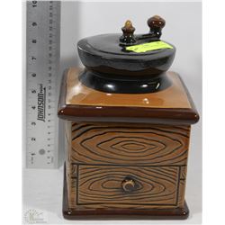 VINTAGE COFFEE GRINDER COOKIE JAR