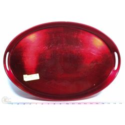 LARGE RED SERVING TRAY