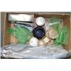 Image 1 : MIXED BOX WITH 3 CANNING JARS, PLACEMAT &