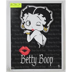 BETTY BOOP TIN SIGN 16"X12.5"