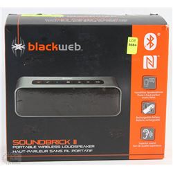 NEW BLACK WEB SOUND BRICK II PORTABLE WIRELESS LOUD