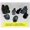 Image 1 : LOT OF 7 SOAPSTONE CARVINGS