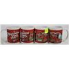 Image 1 : SET OF 4 COCA COLA NASCAR MUGS