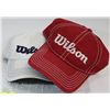 Image 1 : BAG OF TWO NEW "WILSON "GOLF HATS WITH TAGS