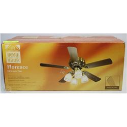 NEW HOME COLLECTION FLORENCE 42" CEILING FAN