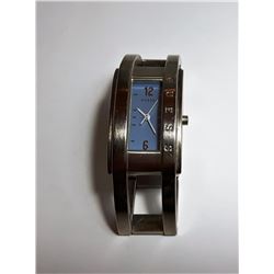 LADIES PALE BLUE FACED GUESS WATCH