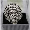 Image 1 : STYLE INDIAN CHIEF SHAPED CARVING RING