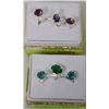 Image 1 : LOT OF TWO FASHION RINGS W/ EARRINGS