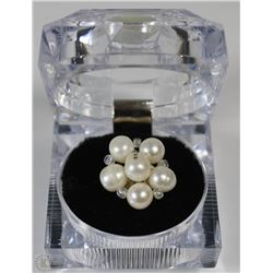 PEARL FASHION RING ADJUSTABLE SIZE