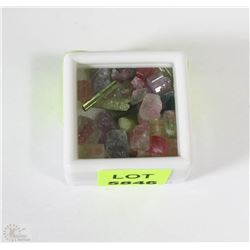 80) NATURAL ROUGH TOURMALINE 25CT