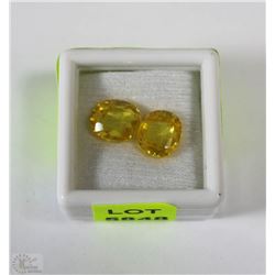 107) LAB CREATED YELLOW SAPPHIRE 2PCS 12CT