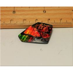 GREEN & ORANGE  FIRE AMMOLITE GEMSTONE
