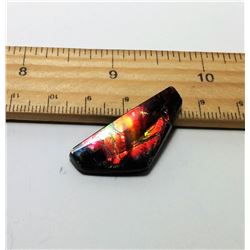 RED & GREEN FIRE AMMOLITE GEMSTONE