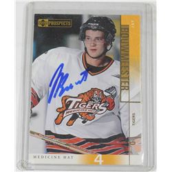 BOUWMEESTER MEDICINE HAT TIGERS HOCKEY CARD