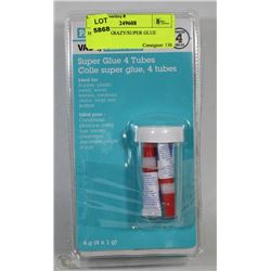 16 TUBES KRAZY/SUPER GLUE
