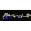 Image 1 : FASHION NECKLACE & EARRING SET - BLUE GEMS