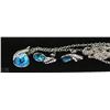 Image 1 : FASHION NECKLACE & EARRING SET - LIGHT BLUE GEMS