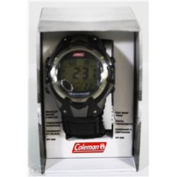 NEW COLEMAN WATCH WITH THERMOMETER