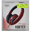 Image 1 : NEW VORTEX  RED STEREO HEADPHONES